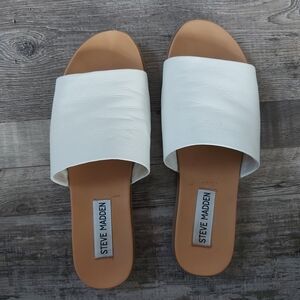 Steve Madden White Slide Sandals for Women